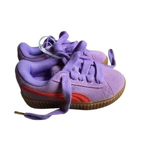 New Puma Kids Purple Casual Sneakers Size 1